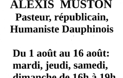 EXPOSITION D&rsquo;ETE « ALEXIS MUSTON » DANS LE TEMPLE D&rsquo;ORPIERRE